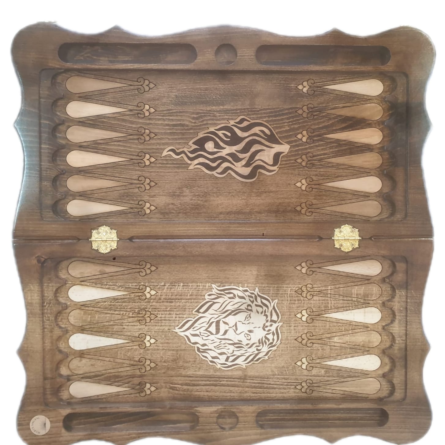 Lion and flame open board