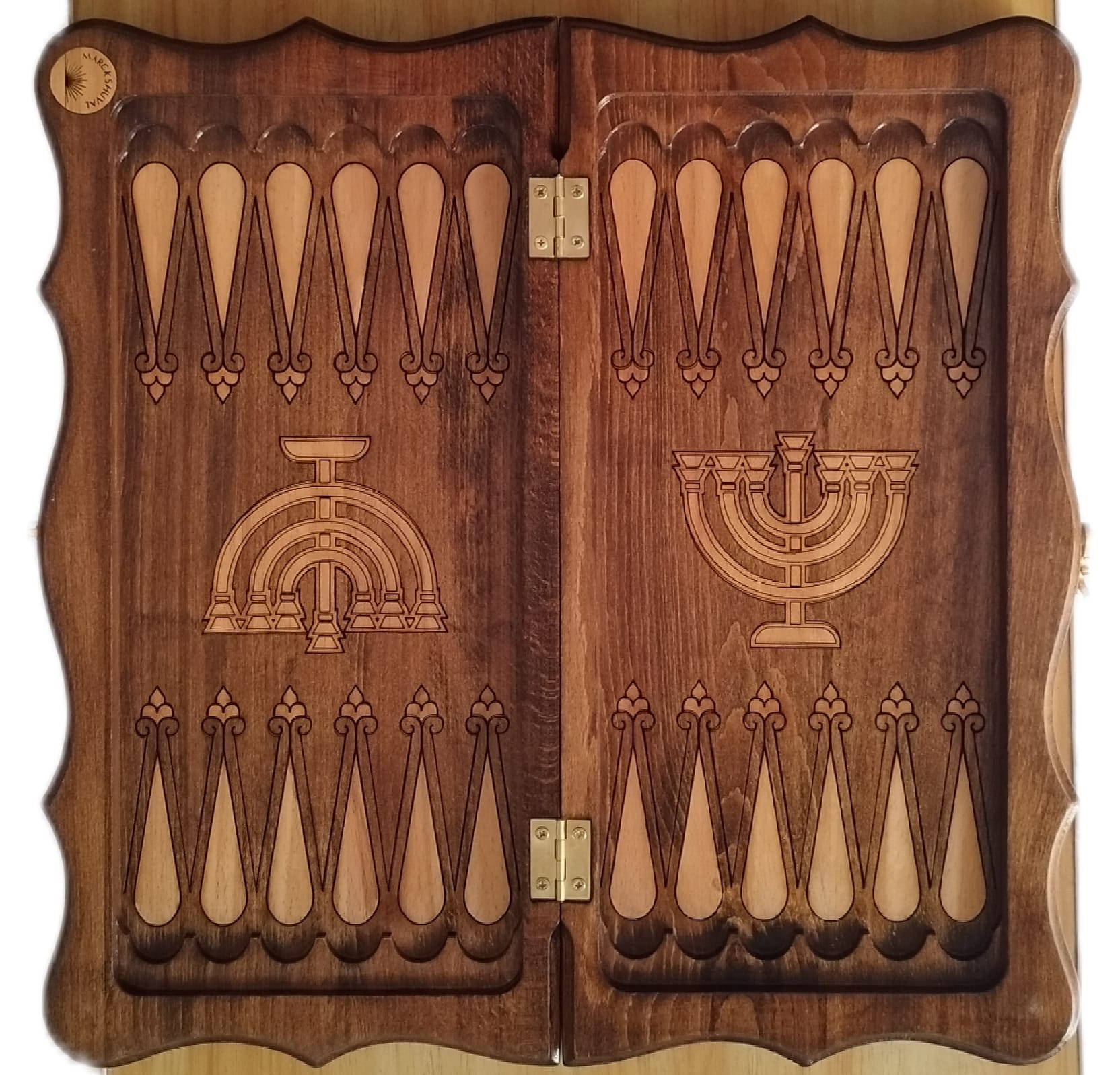 Two menorahs